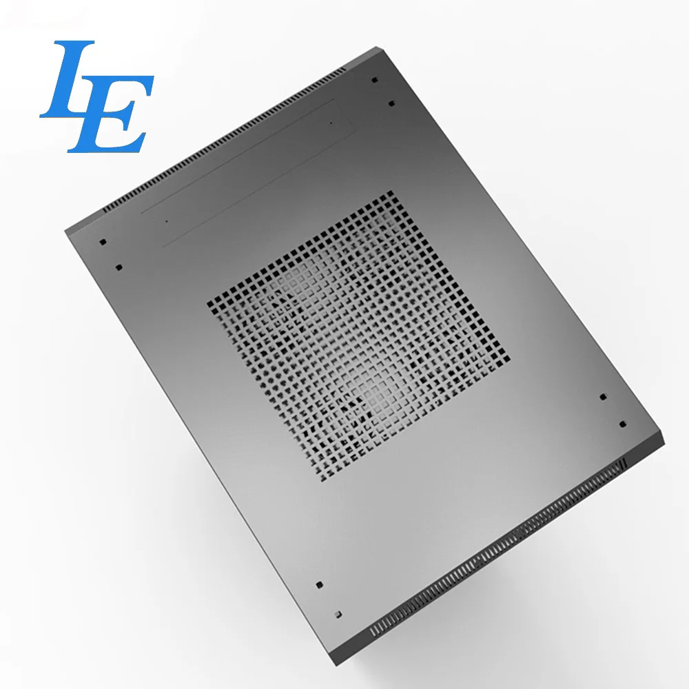 20U Steel Rak Network Cabinet with Tempered Glass Door Custom Size 600mm Depth 18U Capacity