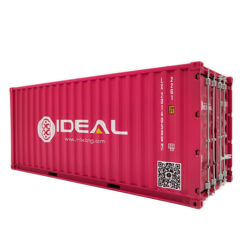 【A】30cm 1:20 IDEAL Logistics red container miniature container model O.A.S ship model