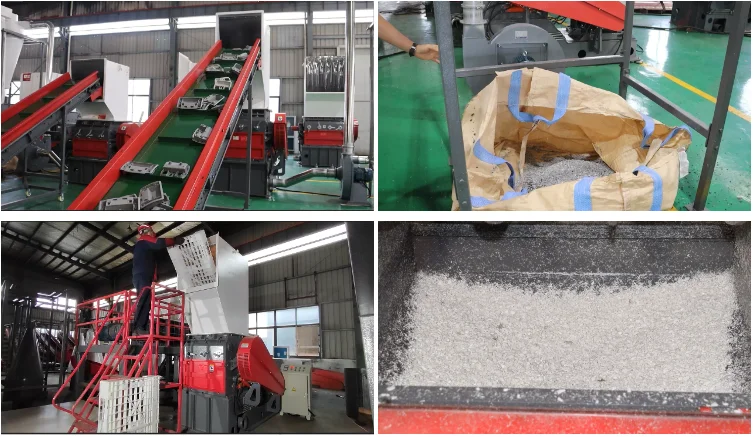 PET Polyester Fiber Recycling Machine Textile Scrap Grinder
