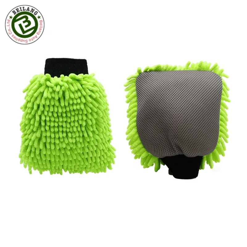 Microfiber Chenille Swirl-Free Car Wash Mitt Dust Glove