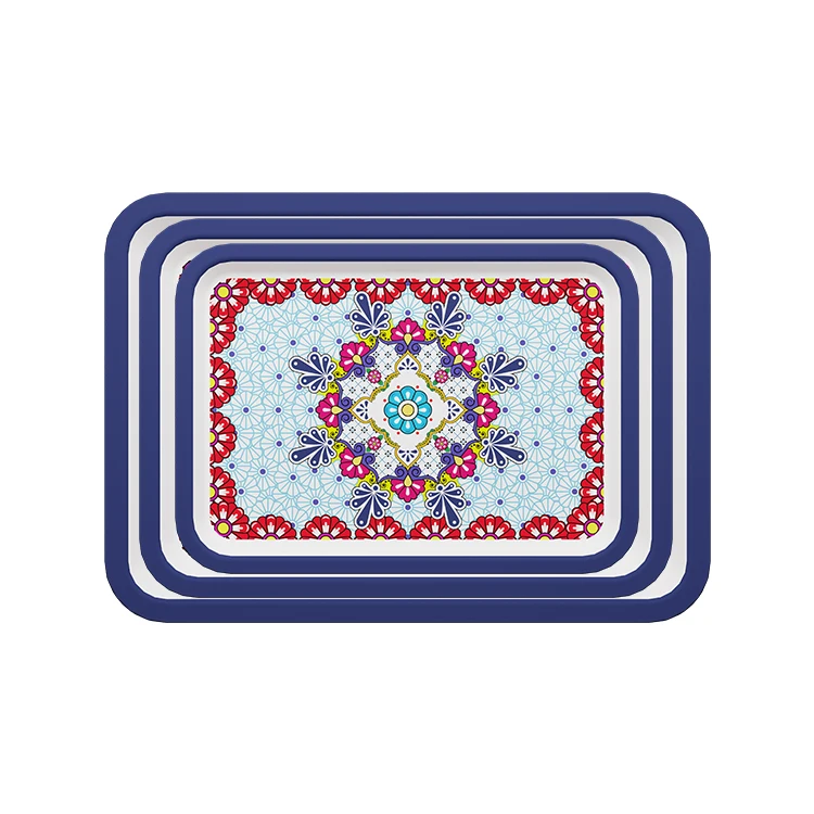 Высококачественная Наклейка На Заказ Большой Лоток Прямоугольный экологичный лоток RPET