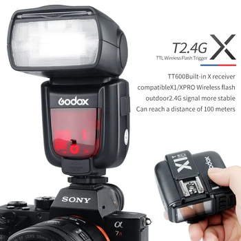 Godox TT600 2.4G Wireless GN60 Master/Slave Camera Flash Speedlite for Canon Nikon Sony Pentax Olympus Fuji Lumix Camera DSLR detail image
