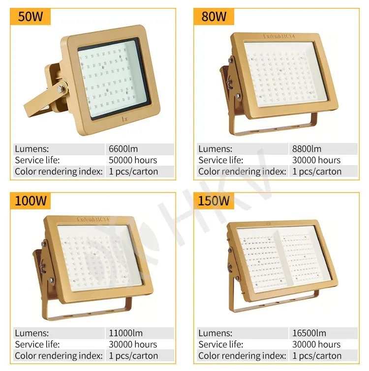IP65 Waterproof Dustproof Pan American Explosion Proof Light 100W 200W For Hazardous Place