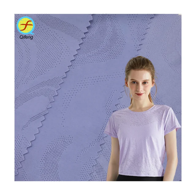 2024 Spring New 88 Nylon 12 Spandex Fabric Four-Way Stretch Jacquard Fabric Yoga Suit Fabric