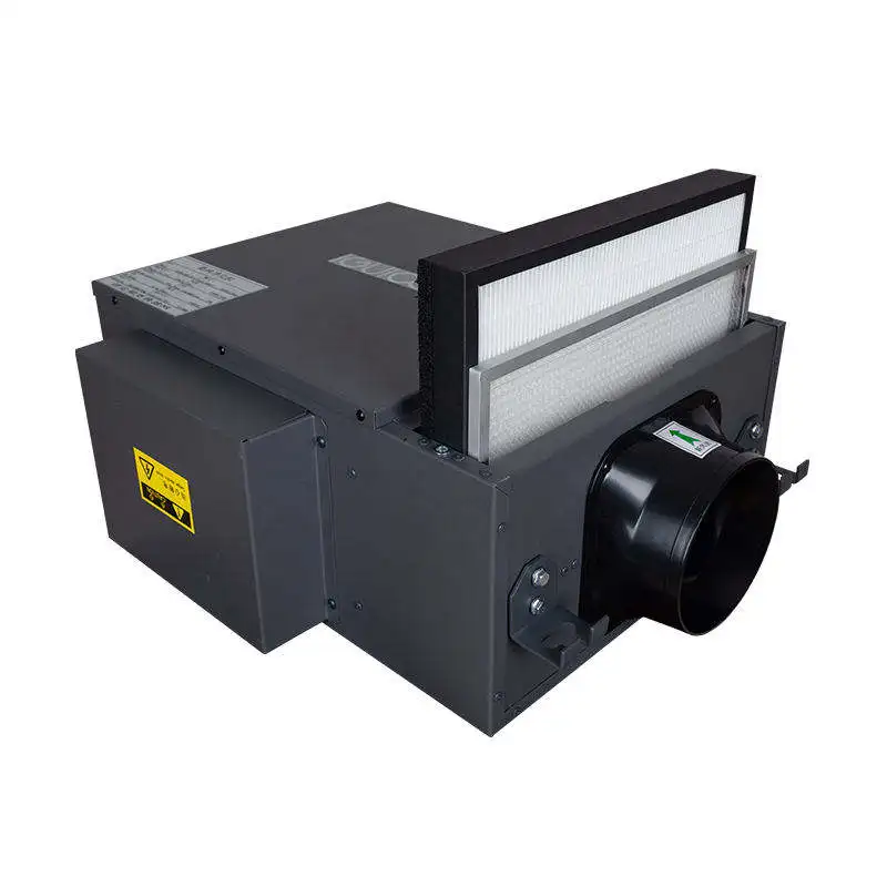 Ceiling Mounted 250m3/h Positive Pressure Ventilation System H12 Filter Steel Galvanized Steel Heating Home Fresh Air Supply