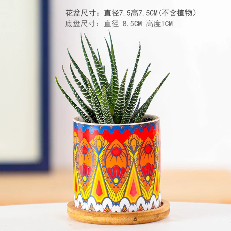 Cactus-Bianco 8 Vasi Da Fiori Con Foro, Piattini Rotondi, Piccoli Cactus, Set Di Erbe Aromatiche Contenitori Per Piante Ideali Per Ufficio Balcone 96007859