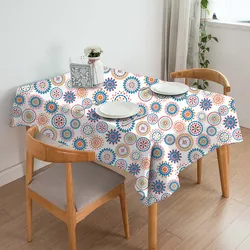 Высококачественная скатерть из 100% хлопка с принтом индивидуальным