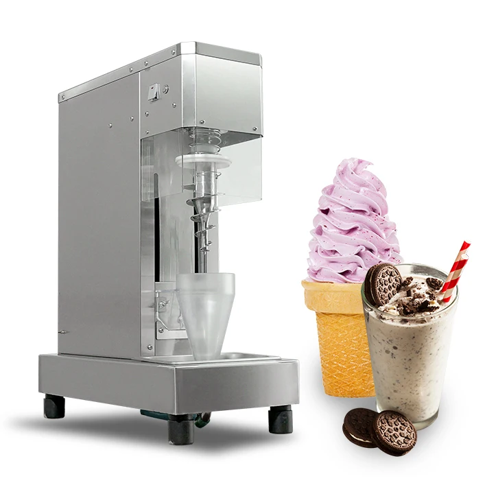 Auto Swirl Fruits Ice Cream Machine Auto Swirl Frozen Yogurt Ice Cream  Mixer Real Fruit Swirl