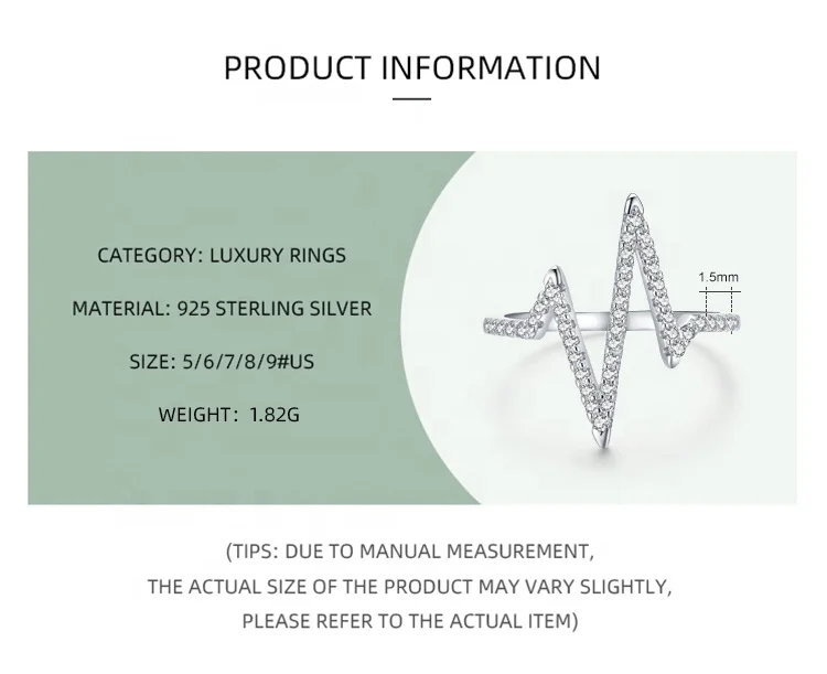 JZ1526 Hot Sale 925 Sterling Silver Delicate Bling Diamond