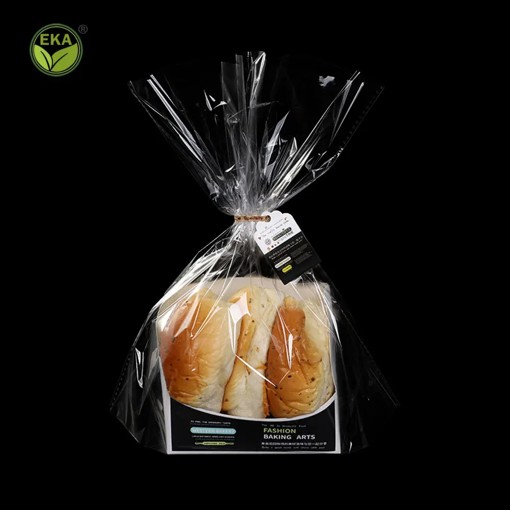 Opp Bottom Gusset Clean Plastic Bread Packaging Bag Bakery Bag Bread