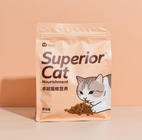 Large Flat Bottomed Self Sealing Bag, cat Sand Packaging Bag, Pet Dog Food, cat Food Packaging Bag