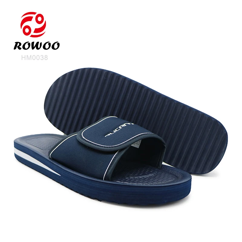 Source PU PVC men designer custom flip flops unisex slides,luxury rubber  custom slipper sliders sandals footwear men with logo on m.