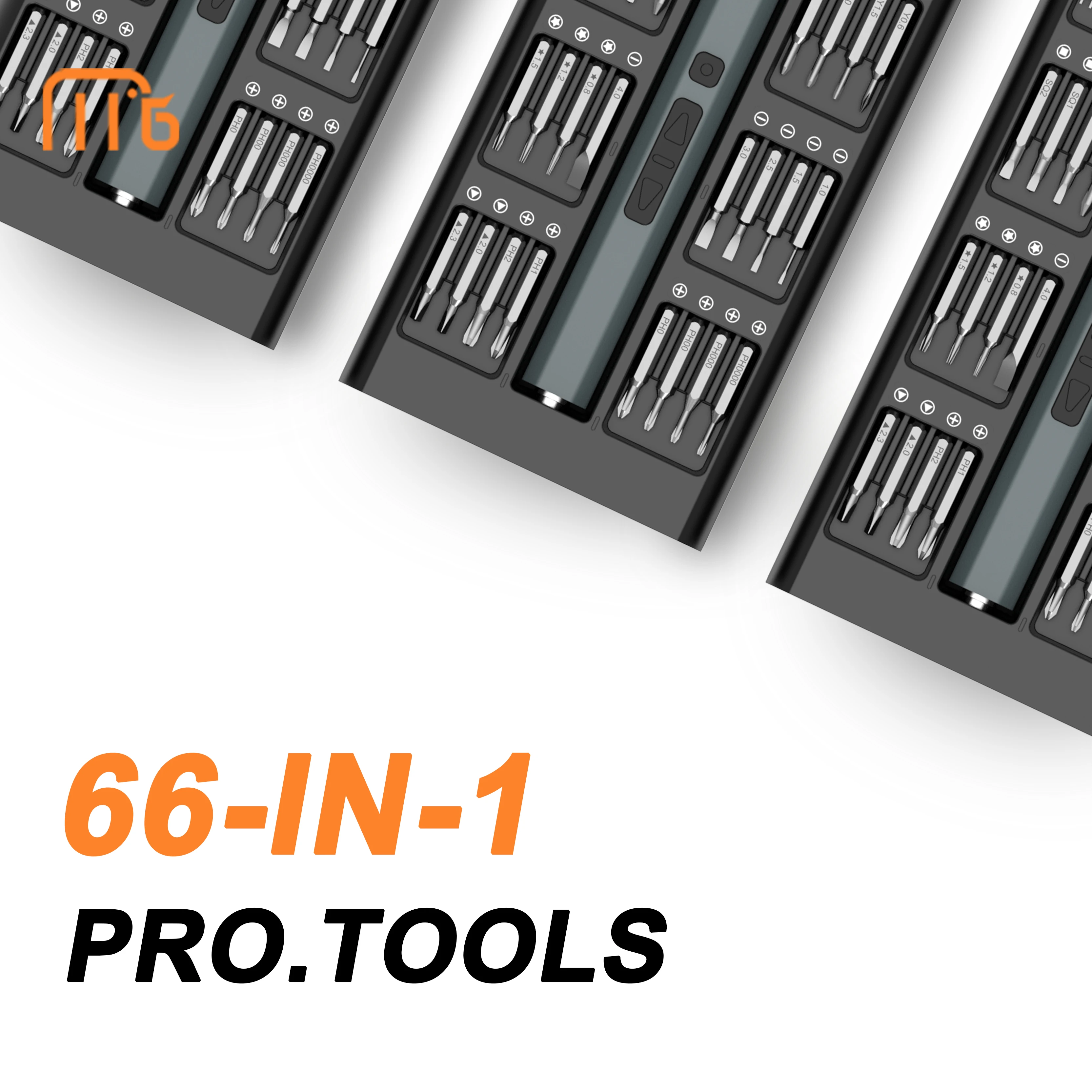 Mingtu Professional 66-in-1 Precise Magnetic Repair Tool Kit Electric Source for Phone Computer PC Camera Watch Laptop