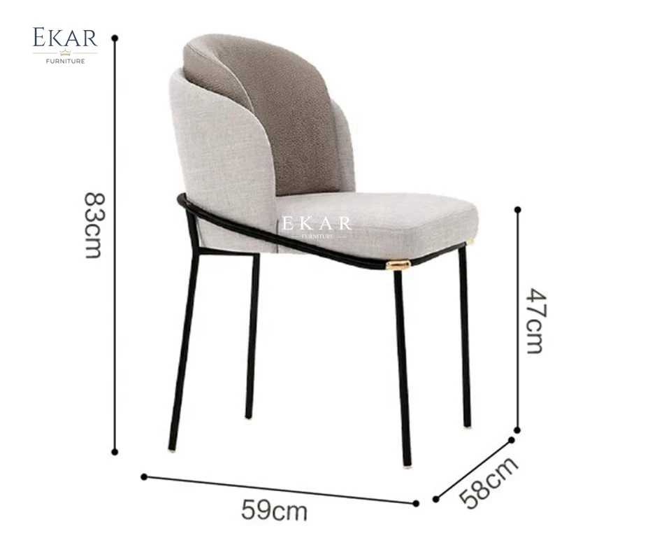 product modern dining room furniture metal base upholstered dining chairs wedding chair restaurant chairs-64