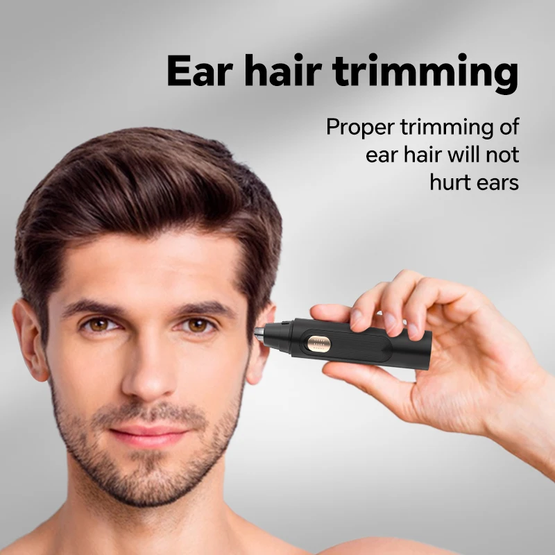Multifunctional Four-in-One Electric Men's Hair Clipper Set Nose Ear Trimmer for Household RV Car Use New Cross-Border Plastic details