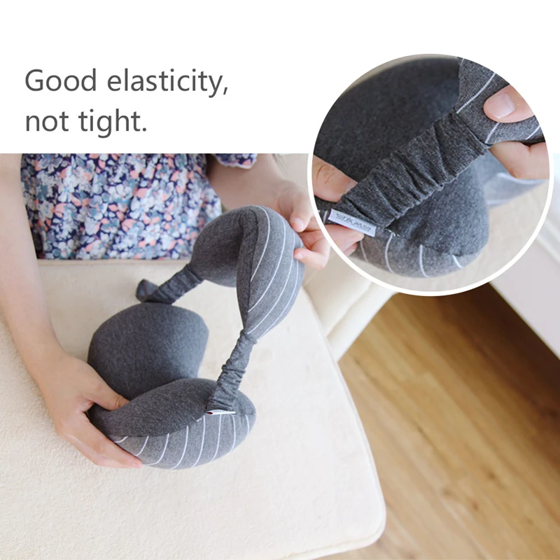2 in 1 Multifunction Neck Support Microbeads Travel Pillow With Two Shapes
