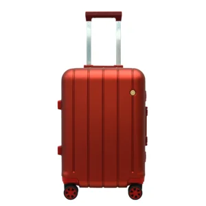 Wholesale 20\" & 24\" Hard Computer Cases Durable Polyester Lining 4-wheel Rotating Maletas De Viaje Set for Men and Women