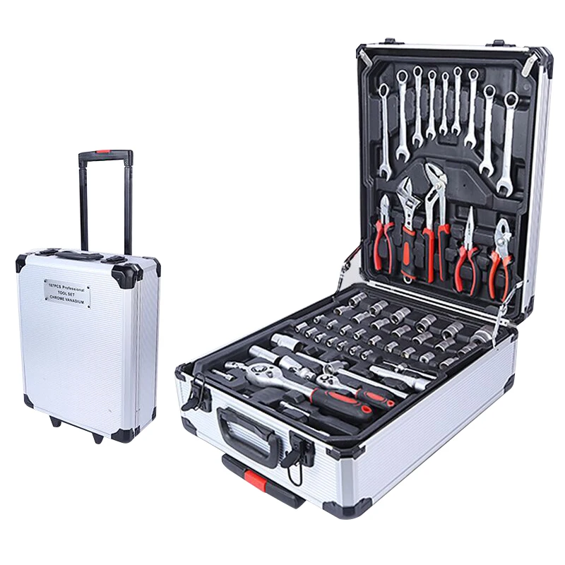 899 Pcs Tool Kit for Home Color Customization Metal Tool Set Household Tool Box Set Mechanic Tools Set Box