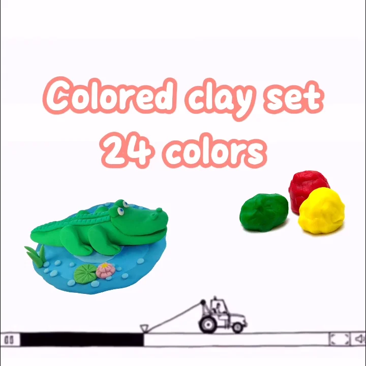Air Dry Clay Kit 24 Colors Modeling Clay For Kids Molding Clay With