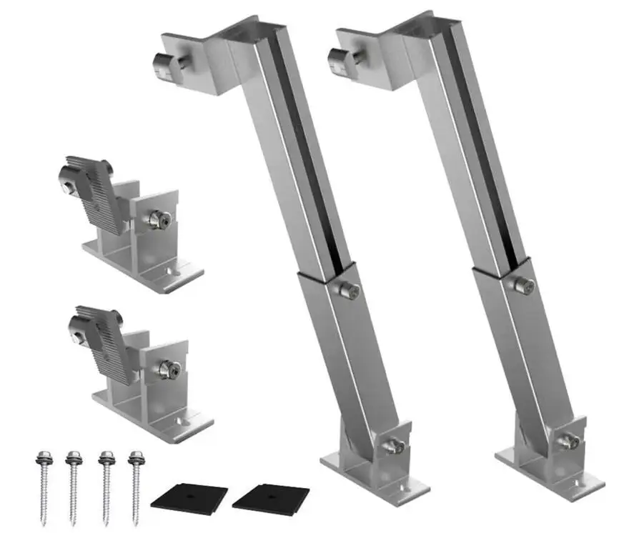 30 Degree to 60 Degree Adjustable Tilt Front Leg Rear Leg for Roof Mounting Bracket