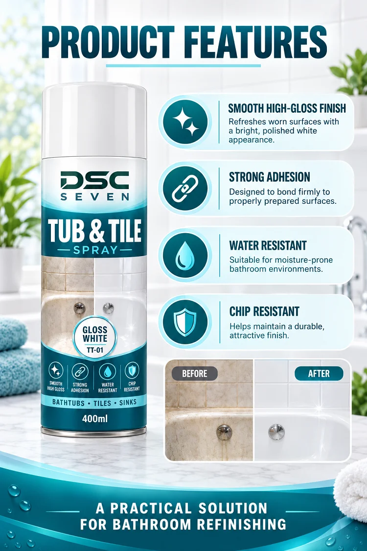 400mL Black Ceramic Paint Spray for Bathtub Tiles Aerosol Refinishing Kit Bathroom Wallpaper DIY Countertop for Coating Paint H32c91c3f51b84033a260efa603f9ad32F