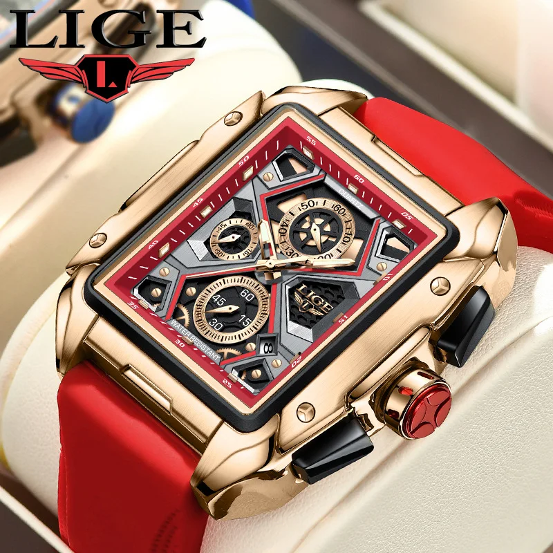 LIGE 8981 Men's Watch - Fashionable Quartz Chronograph