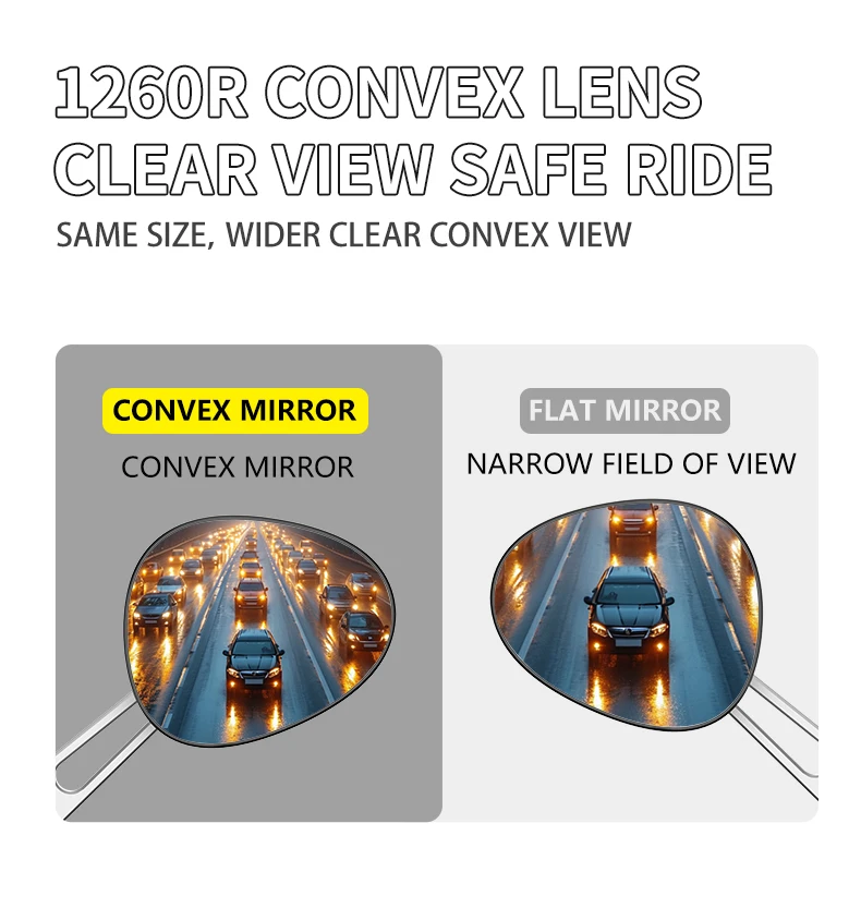 product smnu motorcycle mirror with expansion ball head base handlebar mirror hydrophobic motorcycle aluminum alloy rear view mirror-7