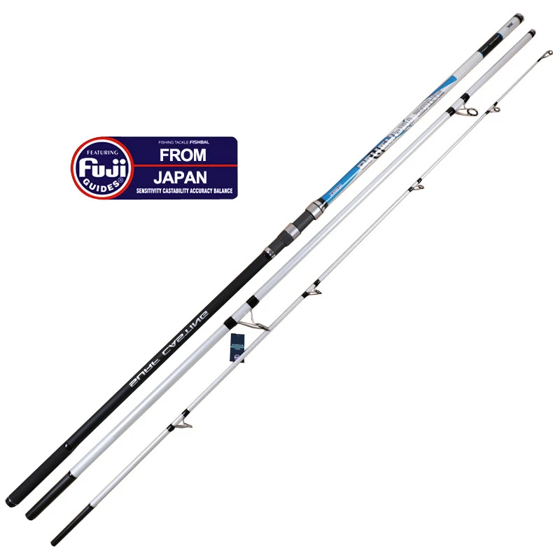 Wholesale 4.5m FUJI Parts 3 Sections Carbon Fiber Surf Rod
