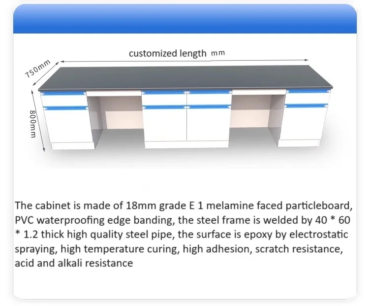 School Furniture Laboratory Equipment Table Optical Lab Furniture