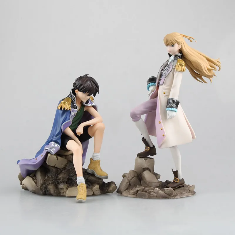 Gundam Wing Heero YuyとRelena Peacecraft PVCフィギュアトイ 15cm