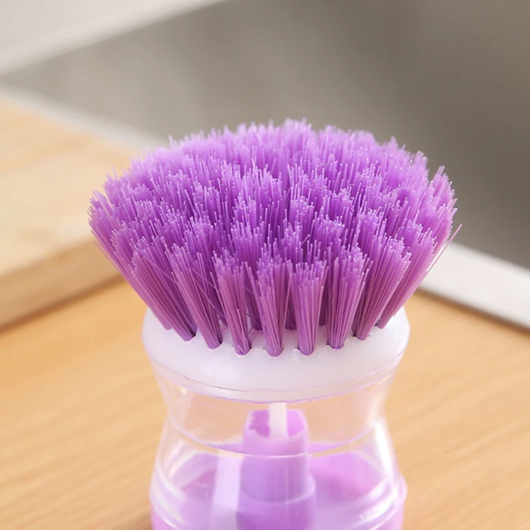 Innovative Cleaning Tool Kitchen Gadgets Kitchenware Smart Home Plastic soap  dispensing dish scrubber cleaning brush