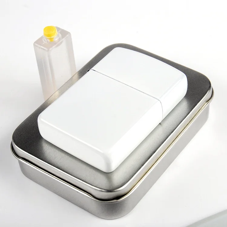 Серебристая/белая/Розовая/зеленая сублимационная Зажигалка без бензина для деловых подарков