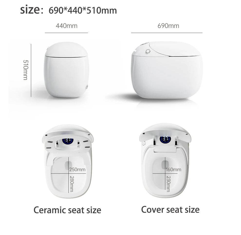 product factory new design intelligent ceramic sanitary wares egg shape automatic bathroom smart toilet-74