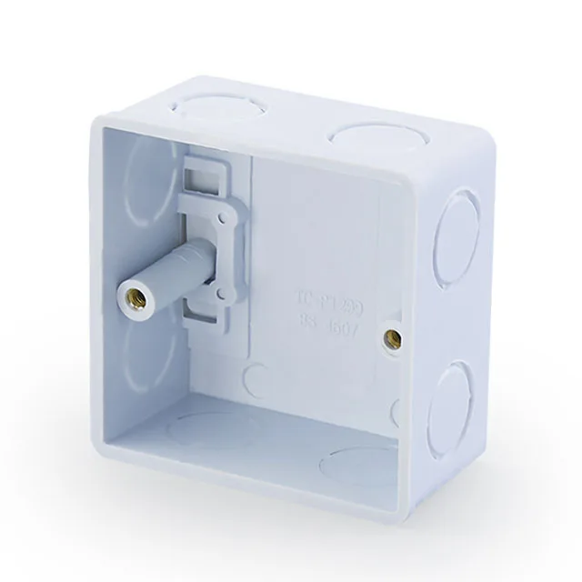 Single Box PVC Plastic Switch Box for Electrical Installations