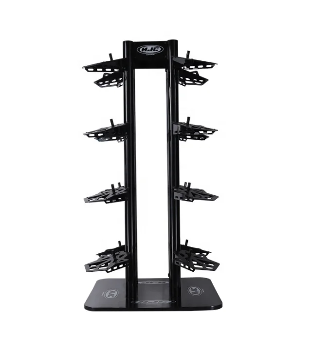 Heavy Duty Floor Metal Helmet Rack Display Motorcycle Helmet Display