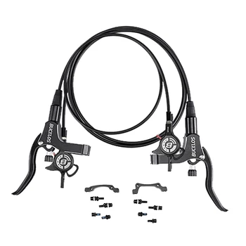 BUCKLOS Hydraulische Mountainbike-Scheibenbremsen – Vorne 800 Mm, Hinten 1500 Mm, 160 Mm Adapter, 6061 Alu