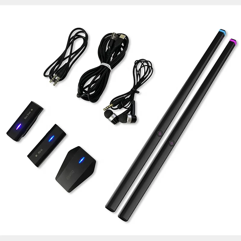 Kit Batterie électronique Air – Bâtons Sans Fil 3D, ABS Léger, Pour Débutants Enfants Et Adultes