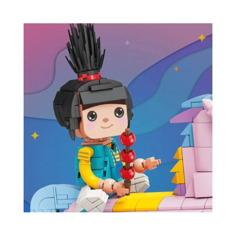 Cute Cartoon Character Building Block Set Small Particle Napoleon Clowns Model Educational Trojan Horse Toy for Kids Block Gifts
