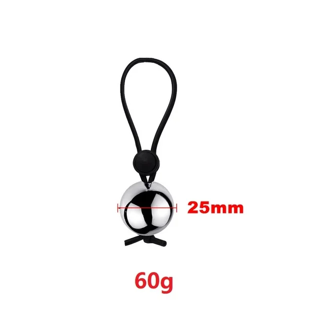 Metal Ball Pendant Cock Ring Penis Heavy Stretcher Penis Weight