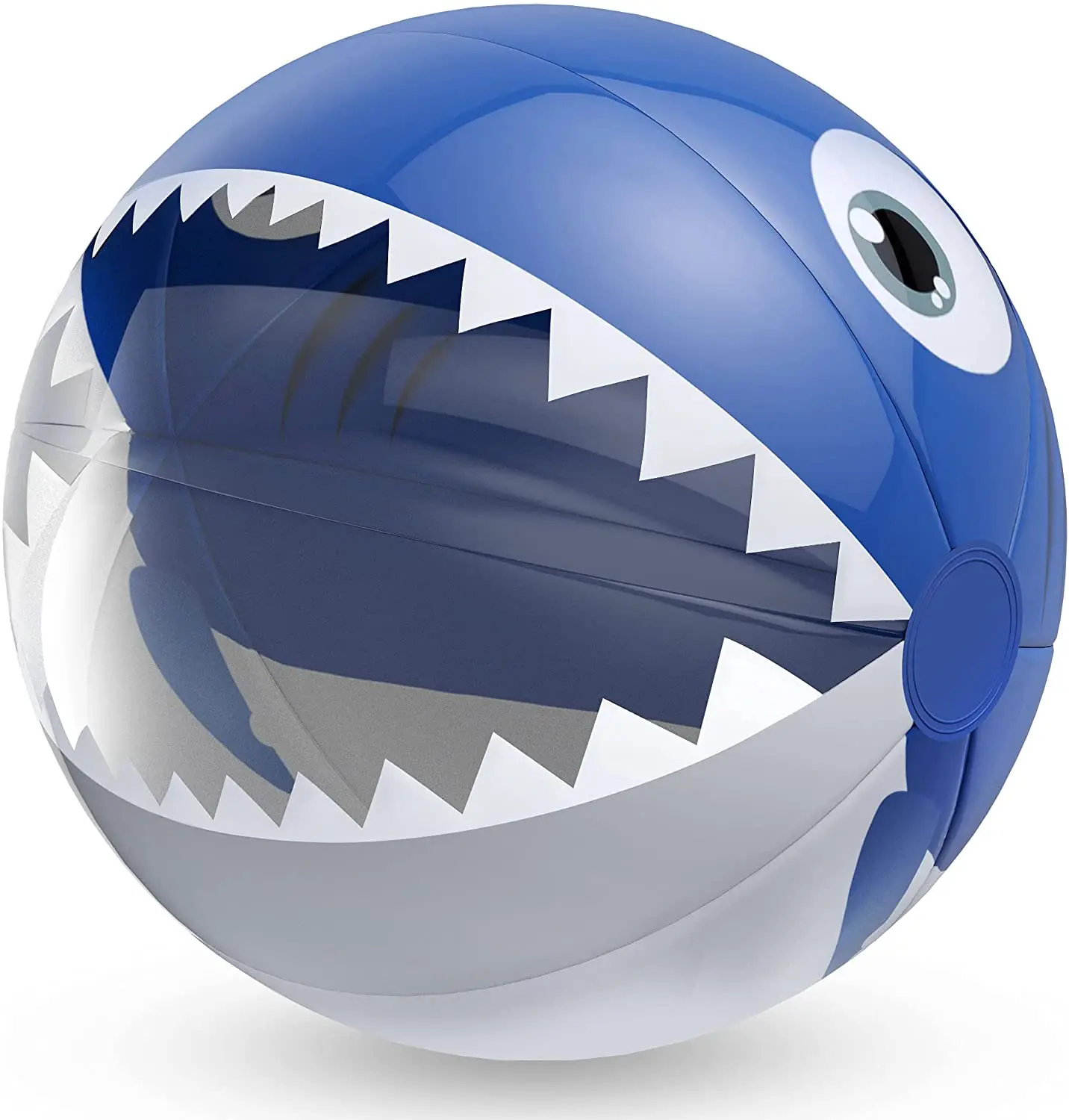 Ballon De Plage Requin Gonflable 22 Cm – Pompe Incluse – PVC Résistant – Piscine/plage – Enfant/adulte