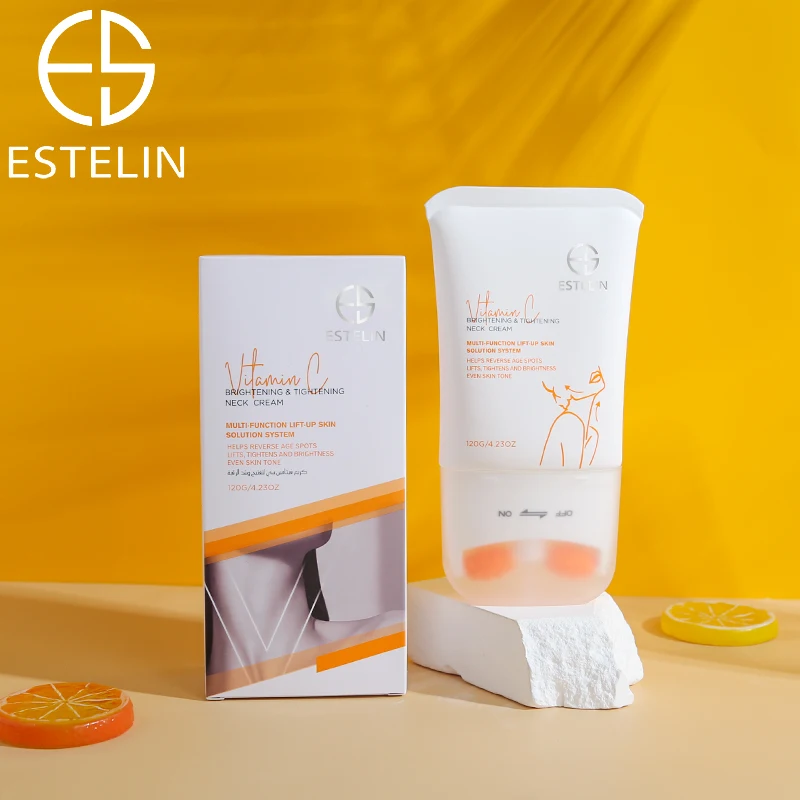 ESTELIN Vitamin C Dark Neck Removal Brightening Tightening Lifting Firming Neck Cream 120ml