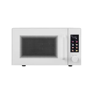 2026 Hot Sale Black White Glass 20L Led Display Color Film Panel Touch Operation Microwave Oven 20L