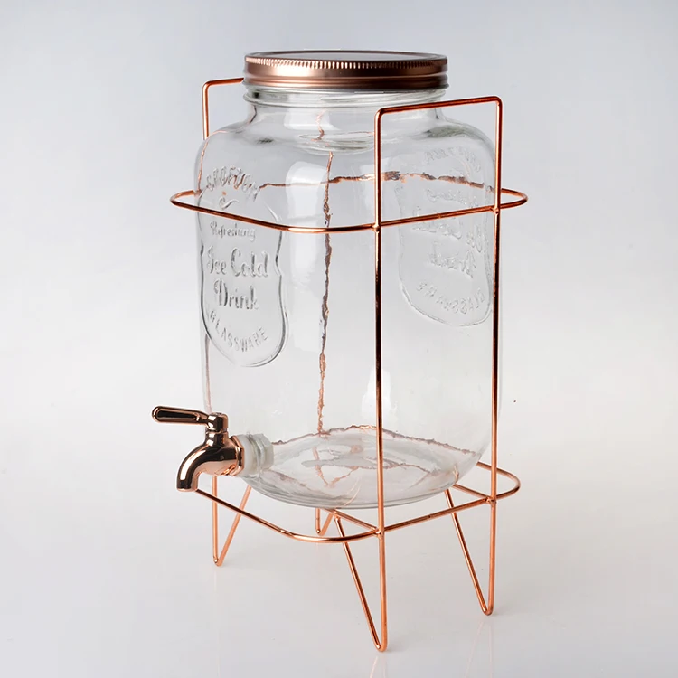 Glas-getränkespender Saftspender Wasserspender Glasbehälter Kaltgetränke-glas Multifunktional Transparent