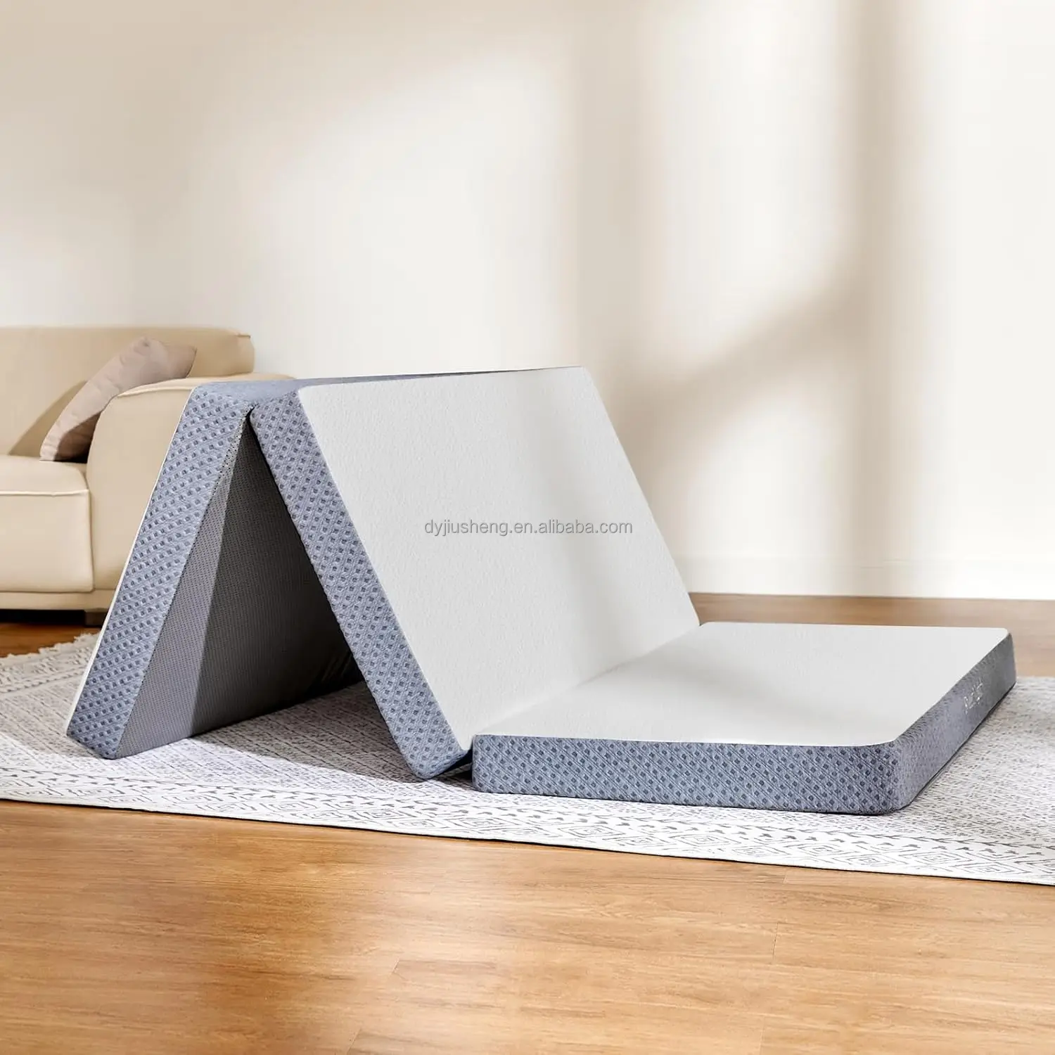 Two-Seater Orthopedic Memory Foam Replacement Sofa Bed Mattress Vacuum Compressed for Home Furniture Removable Feature