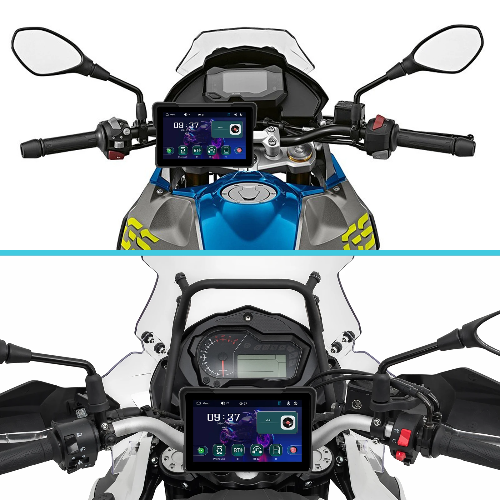 android auto monitor ip67 waterproof airplay android cast bt a3954-16