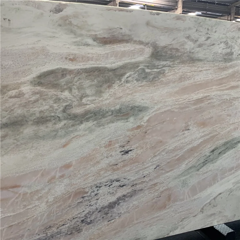 product polished pink wall tile exotic slab marble high quality pink marble tile for background wall-3