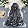 Black leopard print