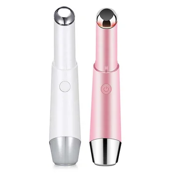 Mini Lip and Eye Massager Wrinkle Dark Eye Circle Remove Eye Beauty Device With Blue and Red Beauty Light