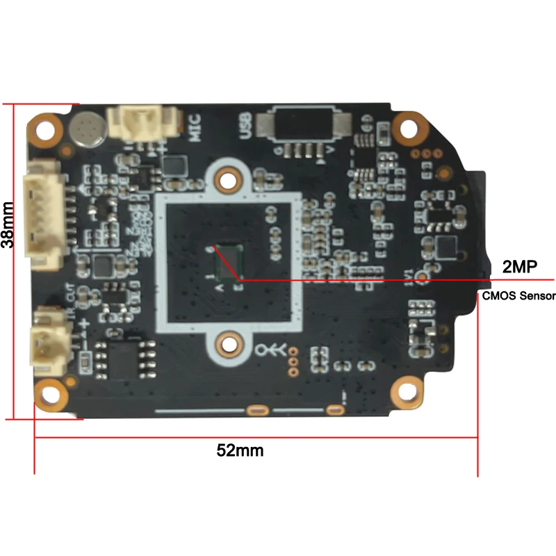 2MP Smart Wireless PTZ Dome WIFI Camera Module Auto Tracking with Tuya APP Alarm Push & Antenna Target Audience Consumers