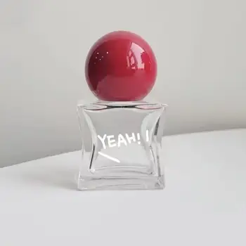 香水 球形ガラスボトル 黒キャップ 香水 球形ガラスボトル 黒キャップ 丸型黒磁気パフュームボトル